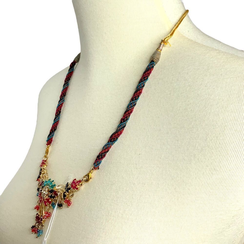 RHINESTONE adjustable cord, interchangeable necklace - Picture 4 of 11